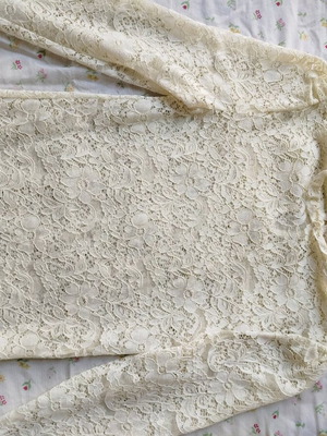 Stradivarius lace used, white, size XS