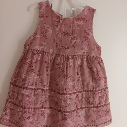 Baby club baby dress for girl 18 months like new, corduroy with zipper