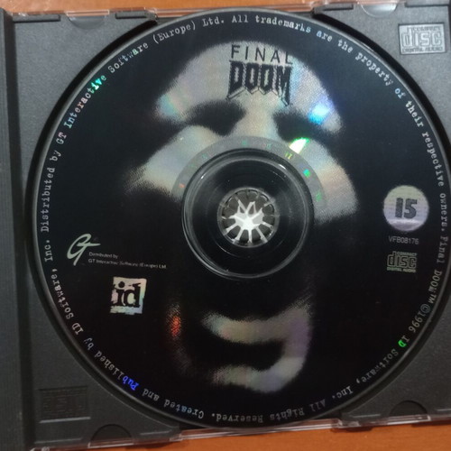 Pc game Final Doom CD used, retro fps, old collectible