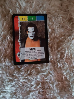 WCW Nitro Sting Glitter Foil Card 2000 like new WWE TCG