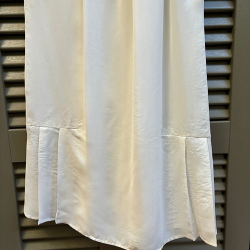 Zara satin white dress like new, knee-length