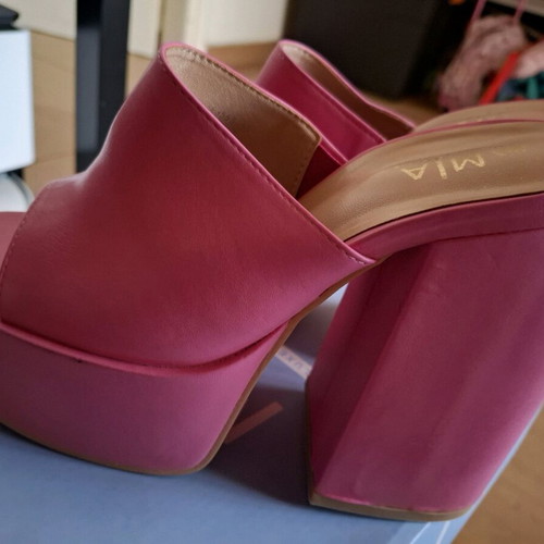 Mules platform sandals Mia size 38 pink new
