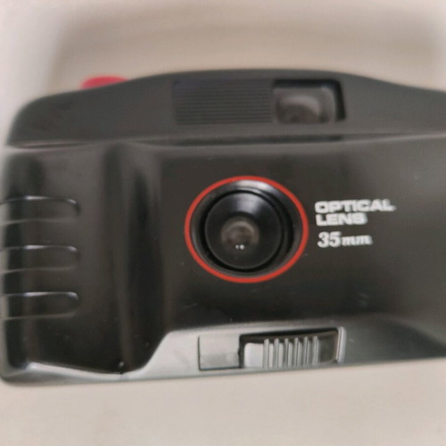Retro film camera like new 35 mm optical lens