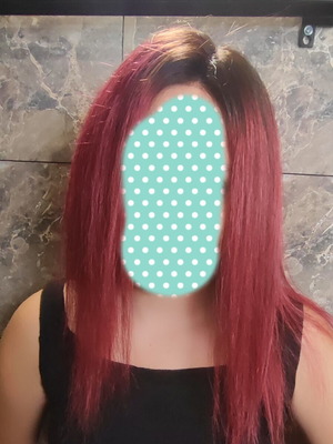 Wig made of natural hair new, unused