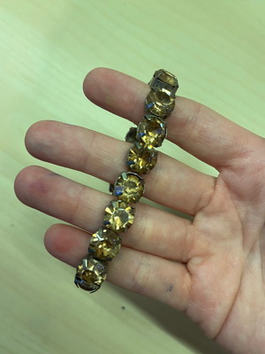 Bracelets new with colorful beads and yellow, set of two