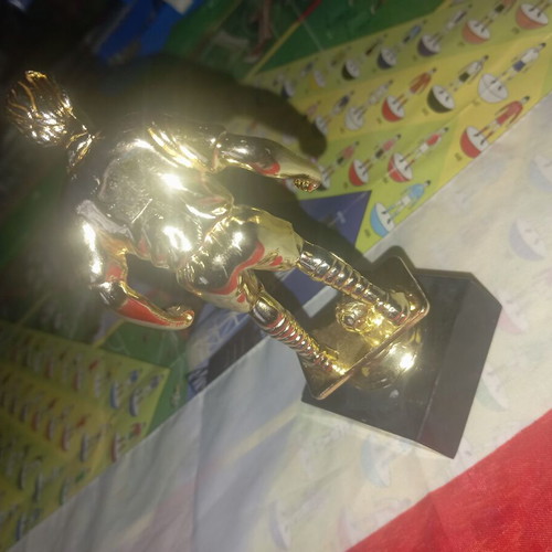 Football trophy like new, 15 cm height
