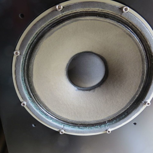 Tannoy Red Monitor 15'' speakers used, black bass reflex cabinet