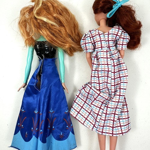 Disney dolls pack of 5 used with Ariel, Anna Frozen, Anastasia, Miraculous Ladybug