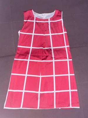 Girls' dress size 14 (164 cm), pink and white