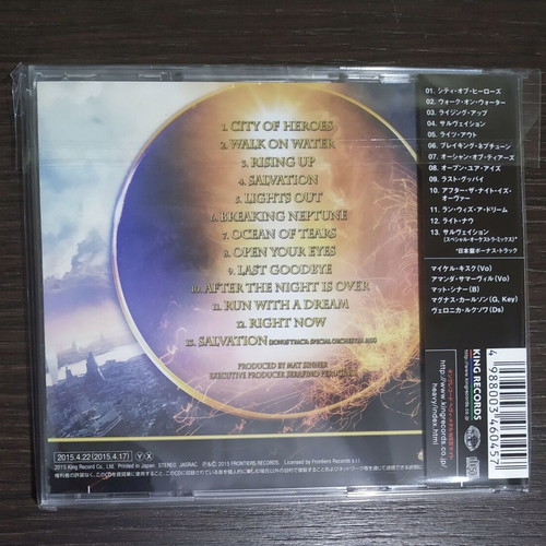 Kiske Somerville City Of Heroes CD Japanese edition like new, metal