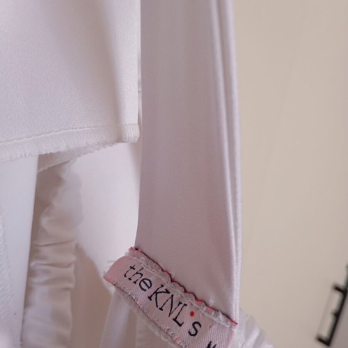 The Knls Medium Satin One-Piece Jumpsuit Like New, White