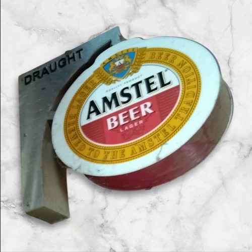 Amstel Illuminated Sign with Changeable Logo, Over 60cm, New