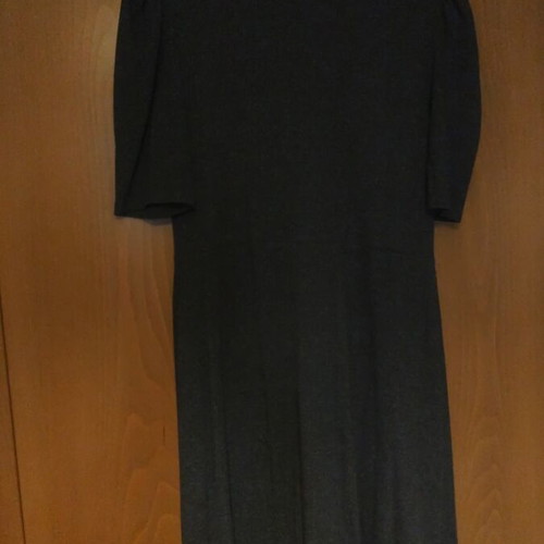 Zara ribbed short-sleeve dress size L gray like new