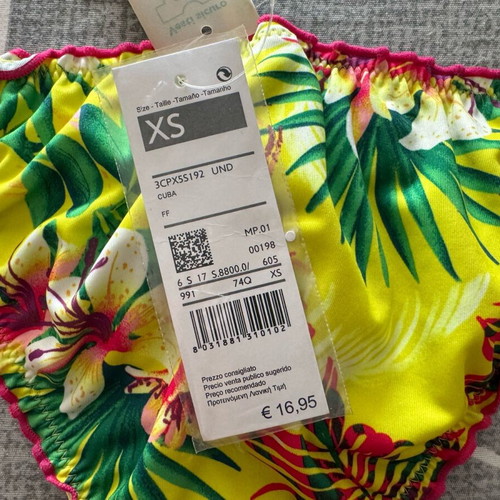 Benetton women's swimsuit set new, multicolor, size XS