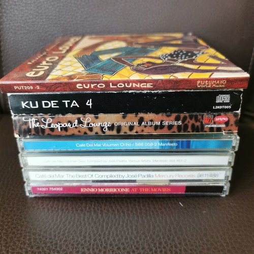 CD compilations used, collection of 9 CDs