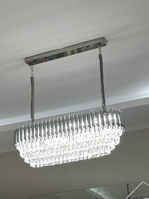 Crystal chandeliers like new, set of 4 pieces