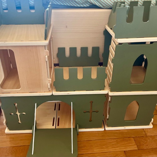 Fabelab Wooden House Plywood Basic Kit and Castle Add On Kit new