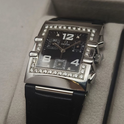 Omega Constellation Quadra Diamond Chronograph watch