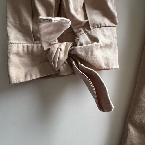 Zara dress with belt used, size L, beige