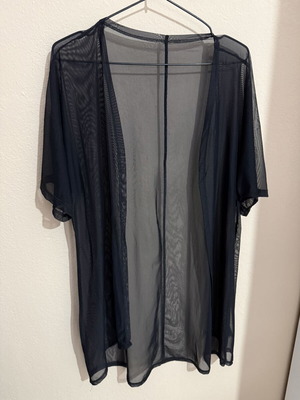 See Through Kimono Shein black like new