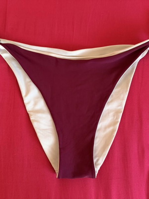 Swimwear bottom reversible used, size M, blue and red