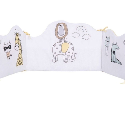 Wild Thing Nef Nef Double-Sided Crib Bumper like new