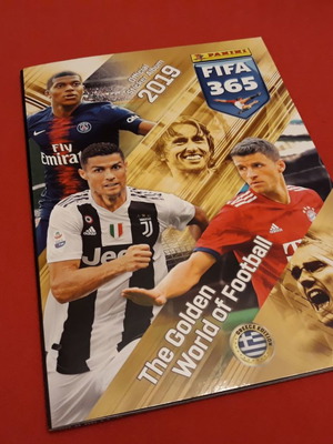 Panini FIFA 365 2019 гръцко издание празен албум с 9 стикера