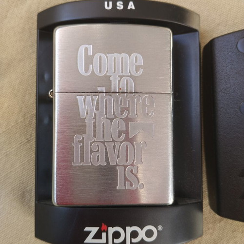 Zippo Marlboro Promo lighter "Come to where the flavor is." 2002