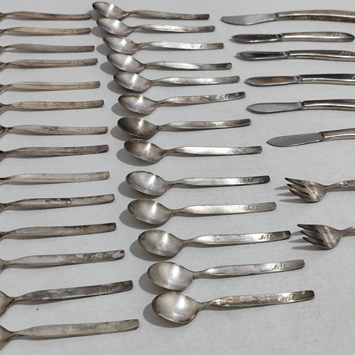 JAL Japan Airlines Vintage Silver-Plated Cutlery Set used