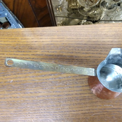 Bronze coffee pot like new with iron handle