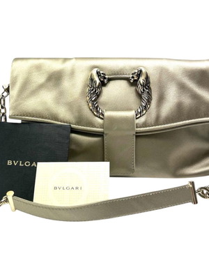 Bvlgari Leoni Αλυσίδα Τσάντα Ώμου Clutch 2-Τρόπων Σαν Καινούργια