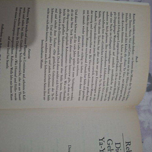 Rebecca Wells Die göttlichen Geheimnisse der Ya-Ya-Schwestern German edition book