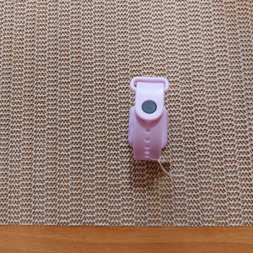 Digital watch with calculator new, pink with silicone strap
