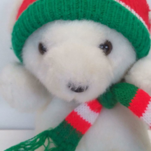 Vintage plush Christmas bear Kinder used