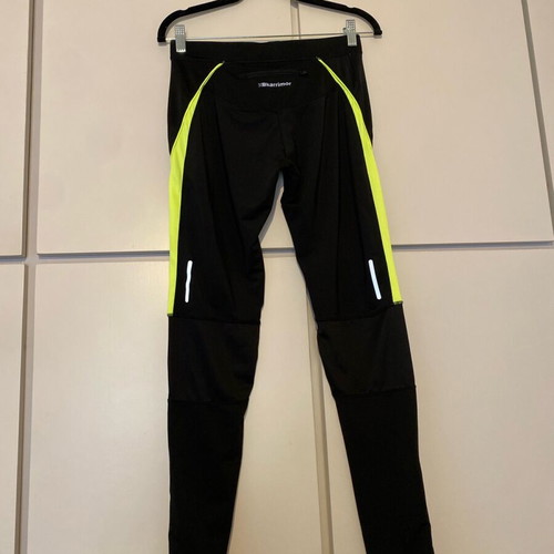 Karrimor leggings women’s size L like new, black with neon yellow