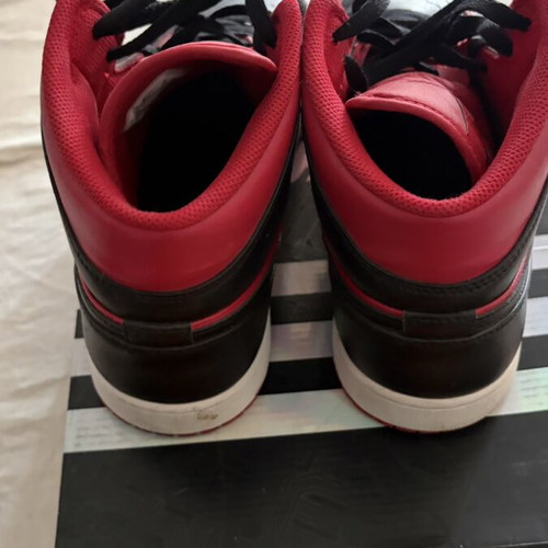 Jordan 1 High sneakers, red, size 45