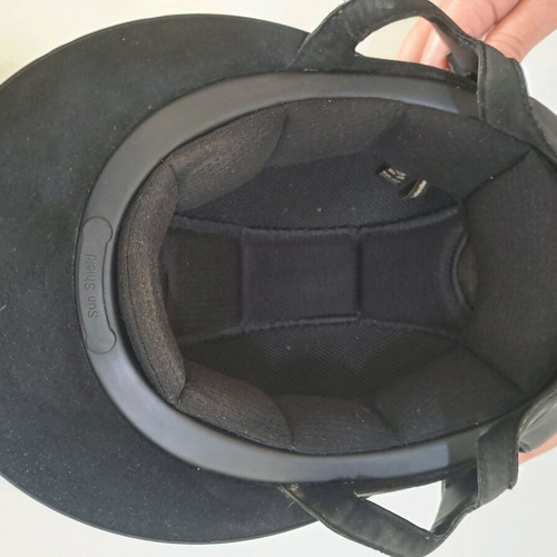 Riding helmet ONE K Defender size XS like new, black with chrome stripe