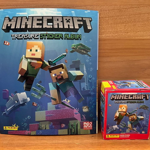 Panini Minecraft album and sealed box new