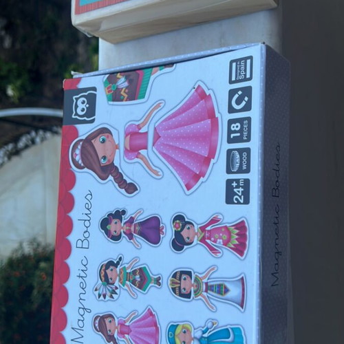 Set of 6 Educational Magnetic Games with Letters and Pictures