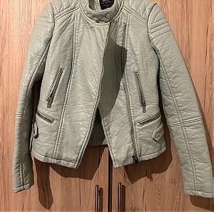 Leather jacket S φυστικί