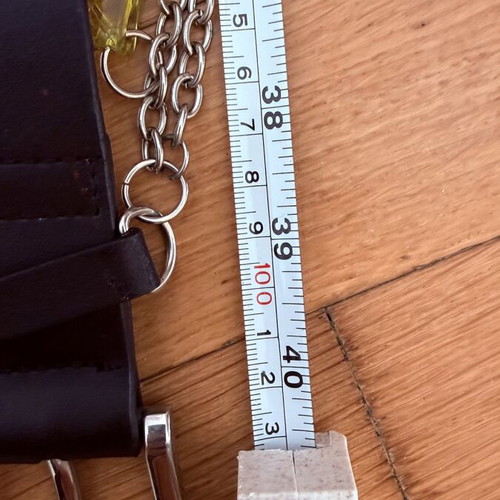 Levi’s Statement Chain Belt with Charms like new, black, 100 cm