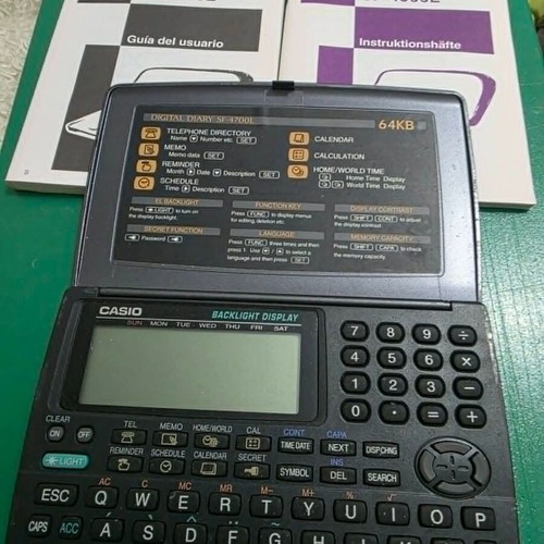 Casio 64K electronic diary with backlight