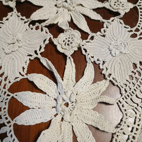 Handmade antique tablecloth like new
