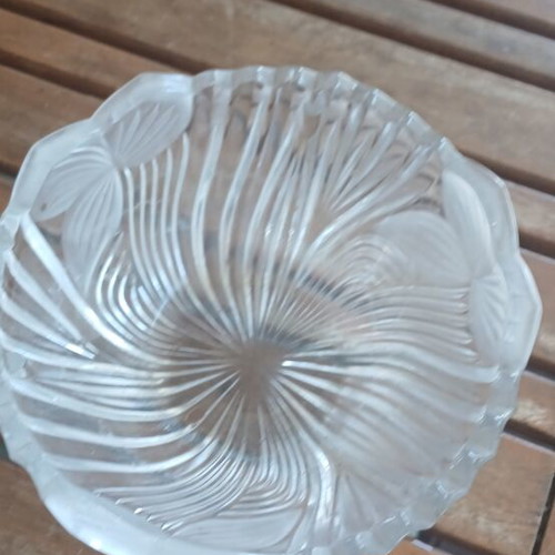 2 glass decorative items, vintage