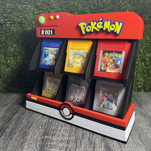 Pokémon Pokédex Display Stand 3D printed για Game Boy κασέτες
