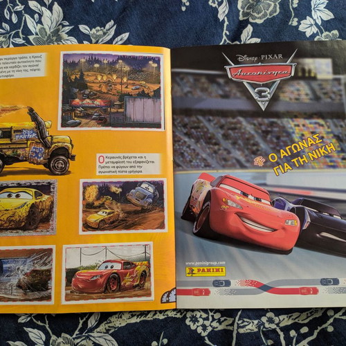 Panini Disney Cars 2017 sticker album new complete