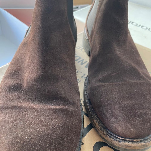 Massimo Dutti leather suede ankle boots size 43, men's, brown