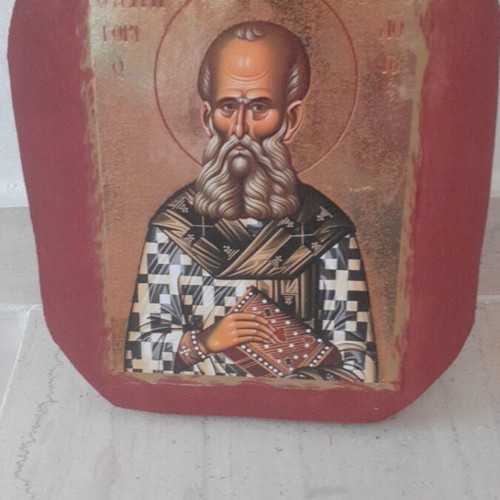 Wooden icon Saint Gregory the Theologian new, 25x20 cm