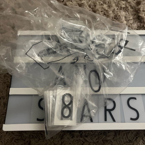 Lightbox new with letters, numbers and symbols