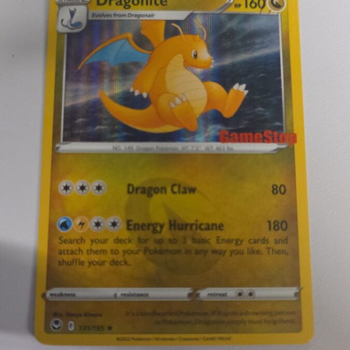 Dragonite F 131 GameStop Stamp Pokemon card